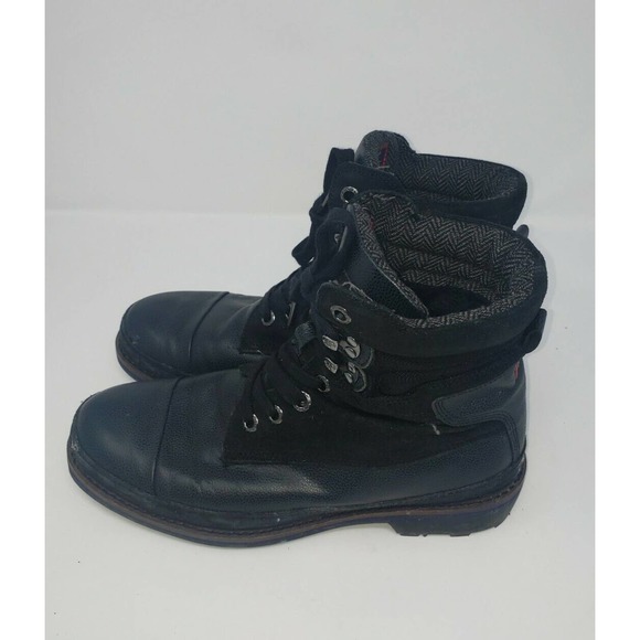 Pajar Canada Earl Flannel-Lined Waterproof Leather‎ Black Boots Size 8.5 main image 9
